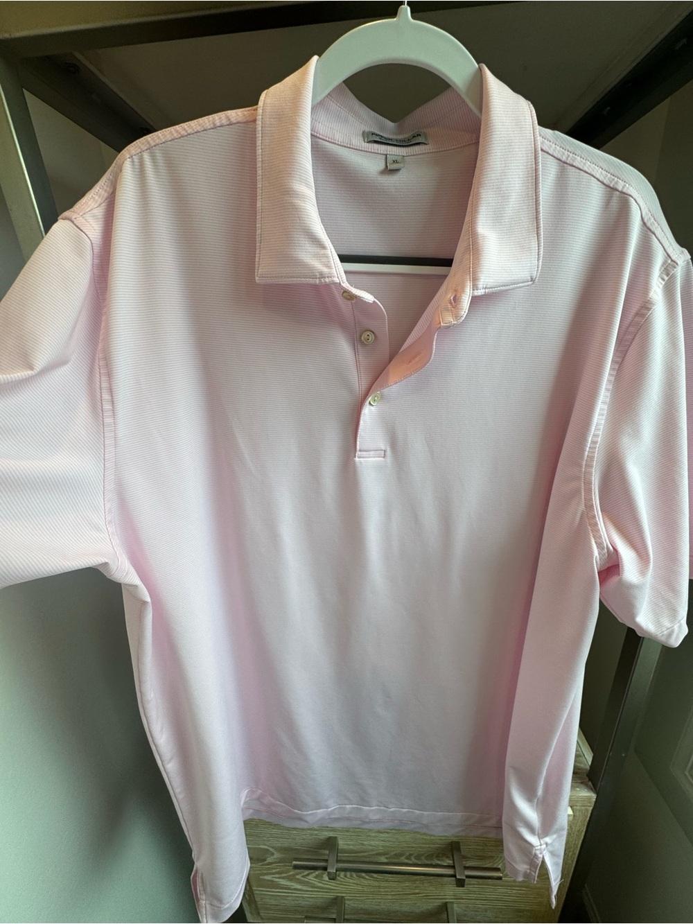Peter Millar Men’s Polo Shirt in Light Pink